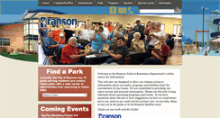 Desktop Screenshot of bransonparksandrecreation.com